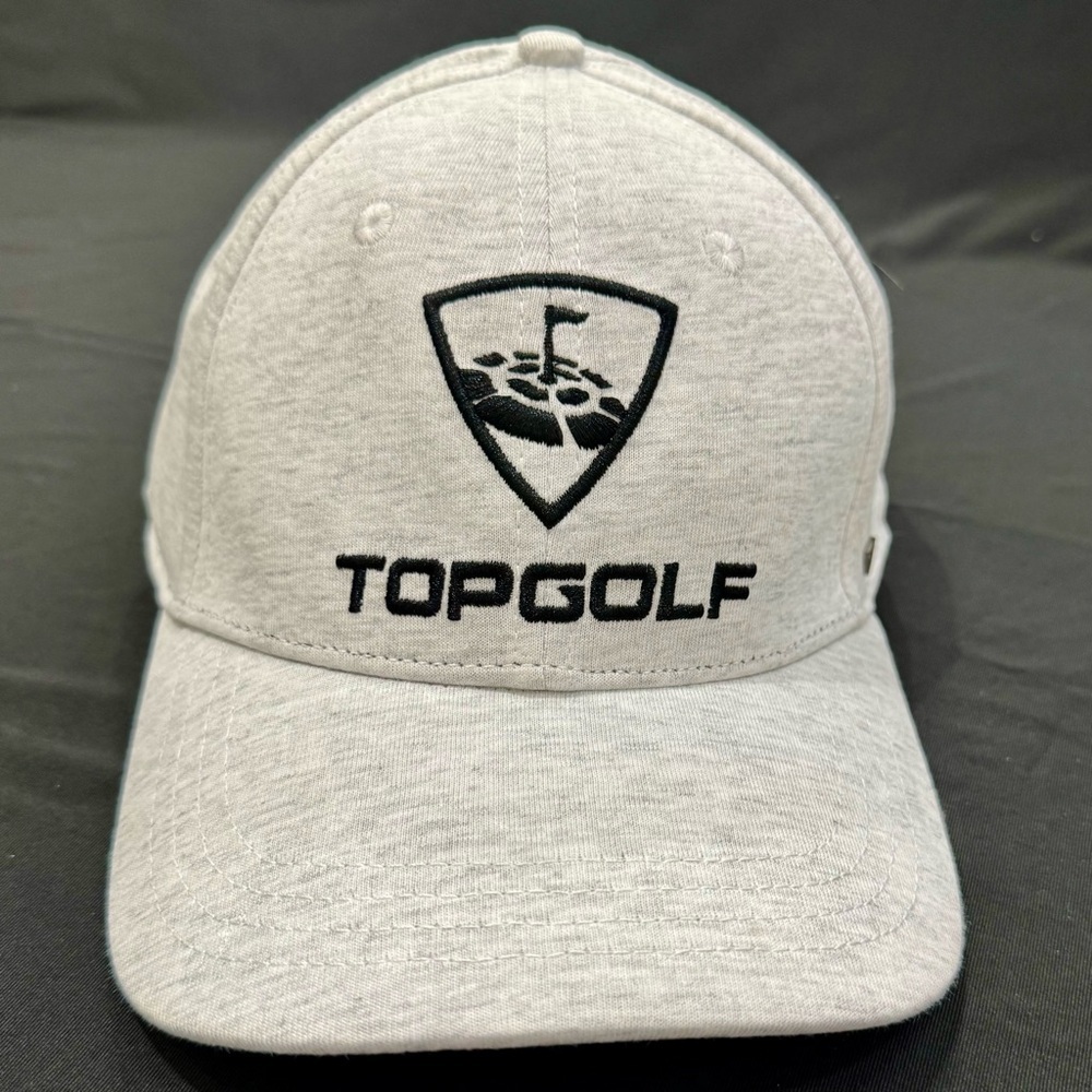 TopGolf  Lightweight Gray Flex Fit Fitted Hat Size L/XL NWOT